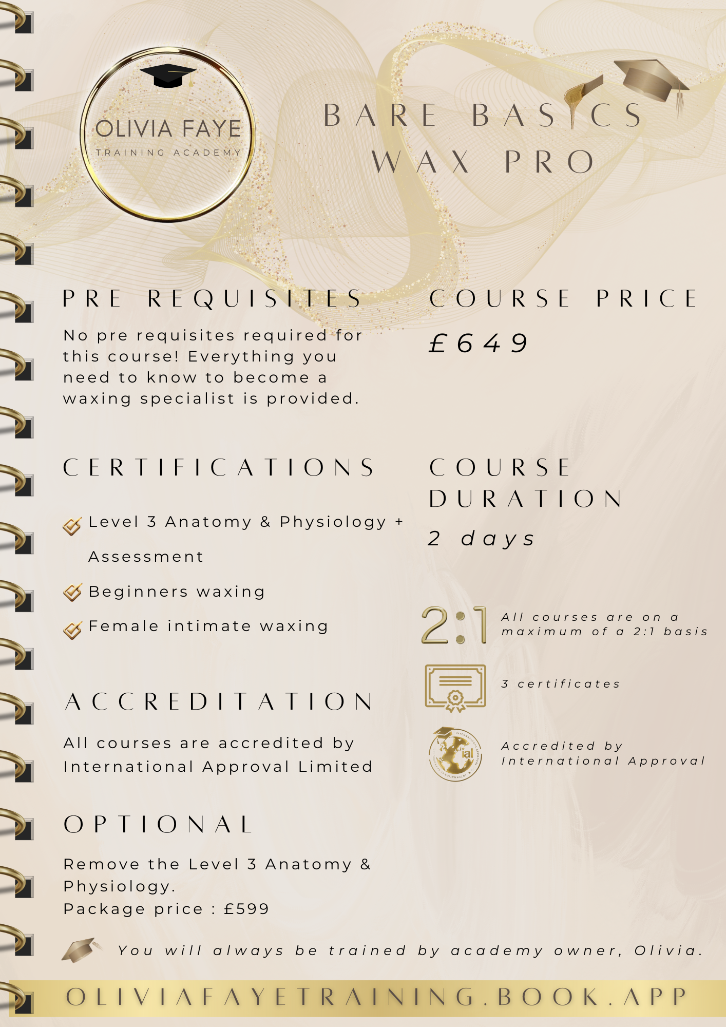 Bare Basics Wax Pro Course🎓