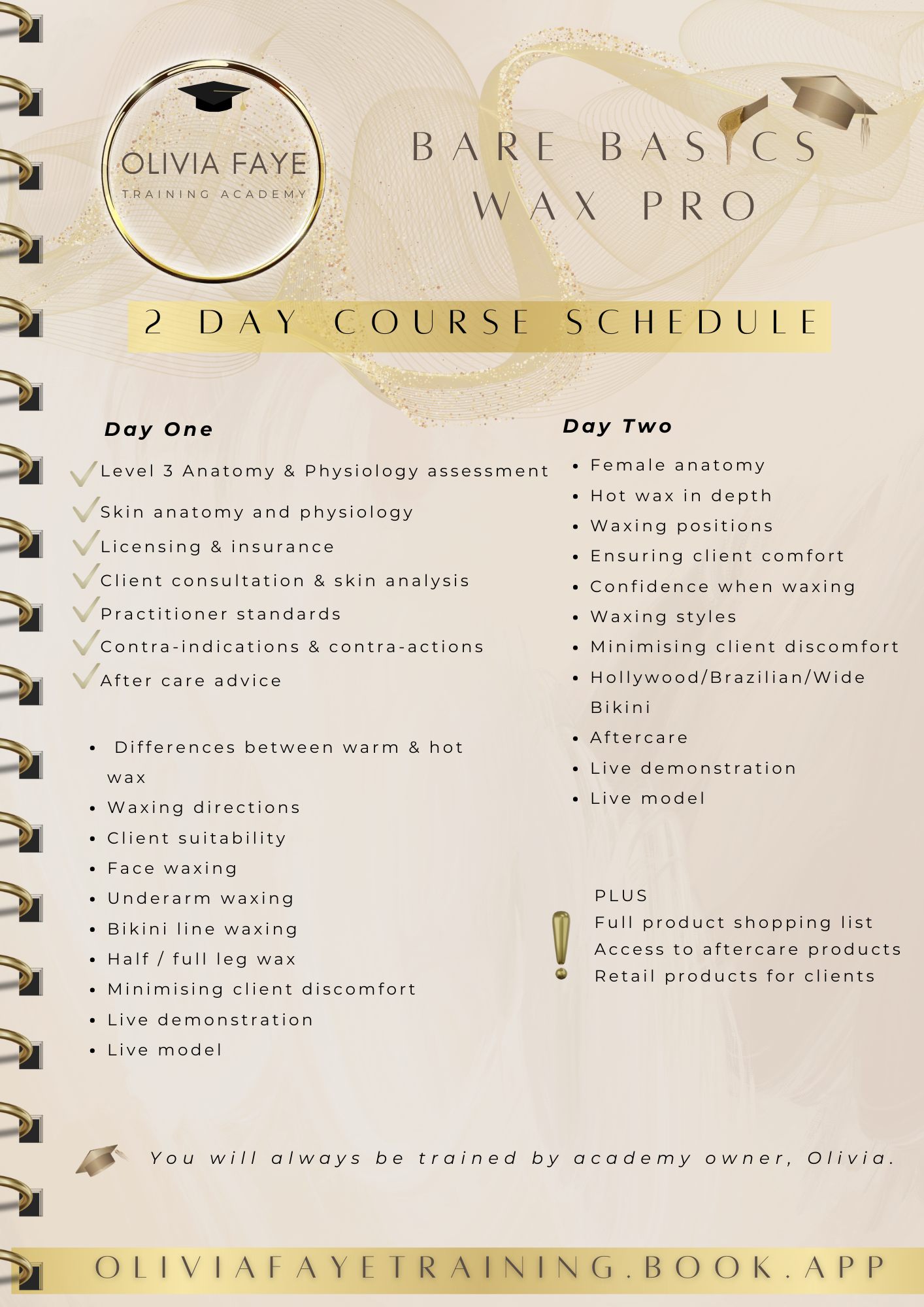Bare Basics Wax Pro Course🎓