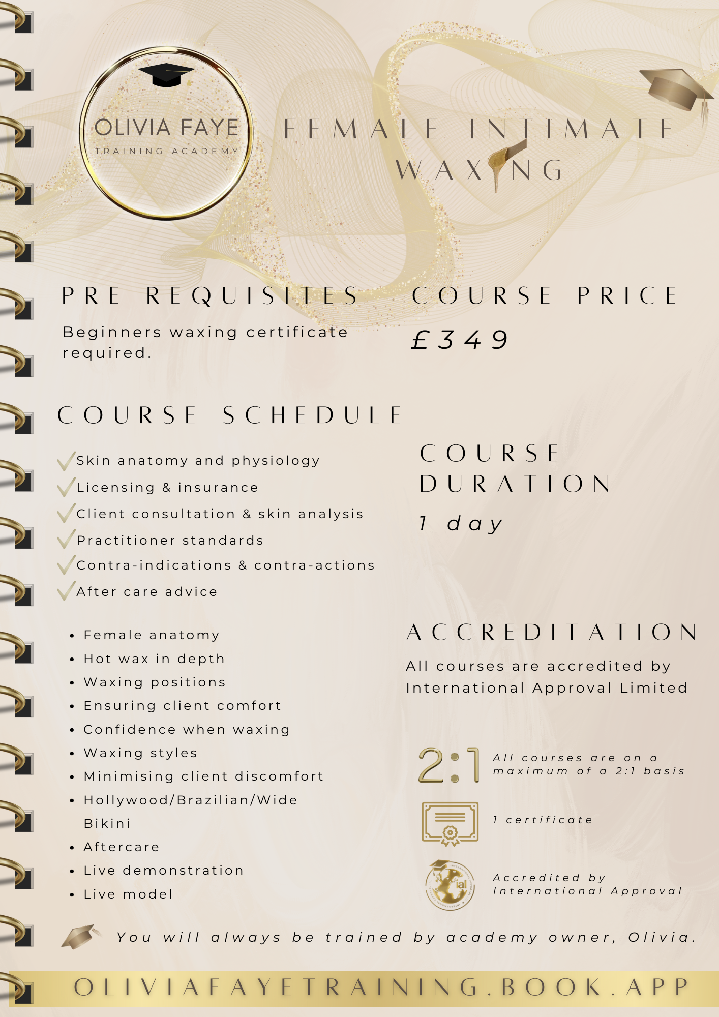 Female Intimate Waxing Course🎓